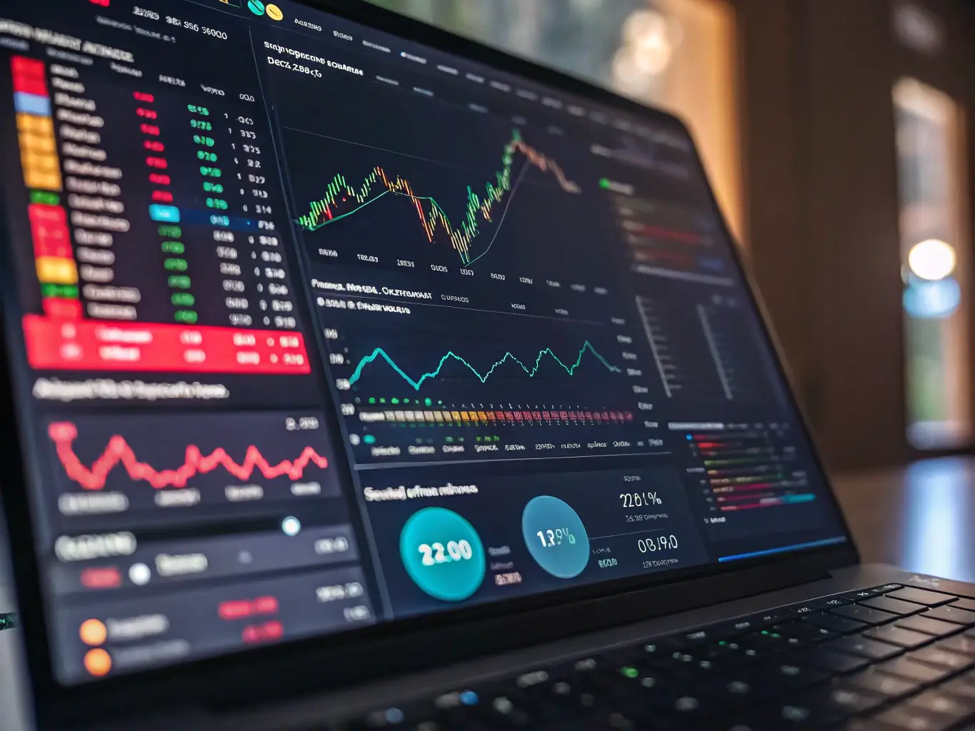 An image showing a digital dashboard with real-time ad performance metrics and graphs, highlighting the success of advertising arbitrage.